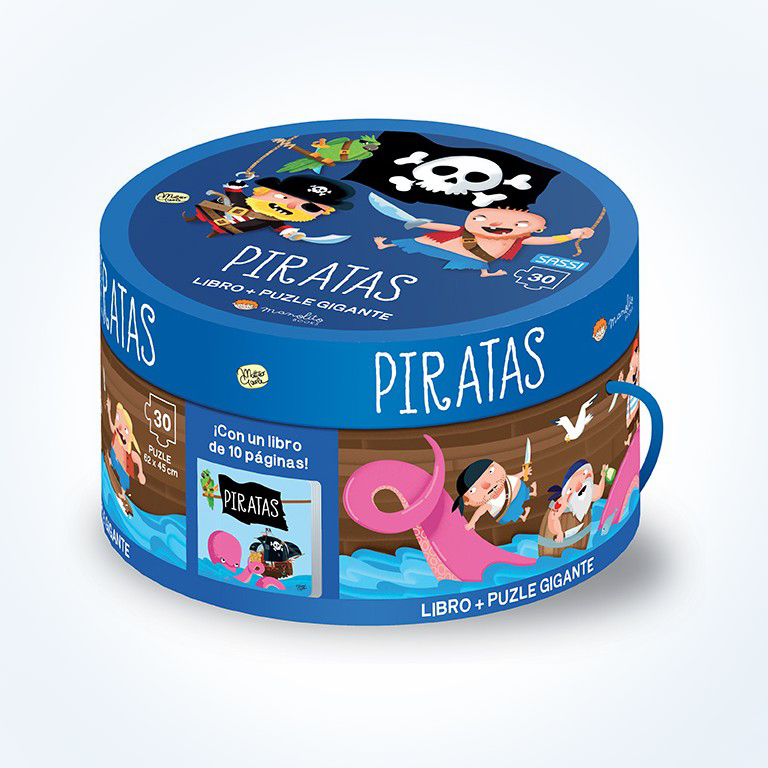 Piratas caja redonda